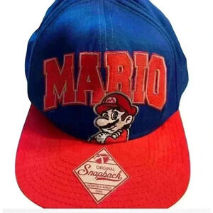 Nintendo Super Mario Bros Snapback Hat Unisex Adjustable Cap